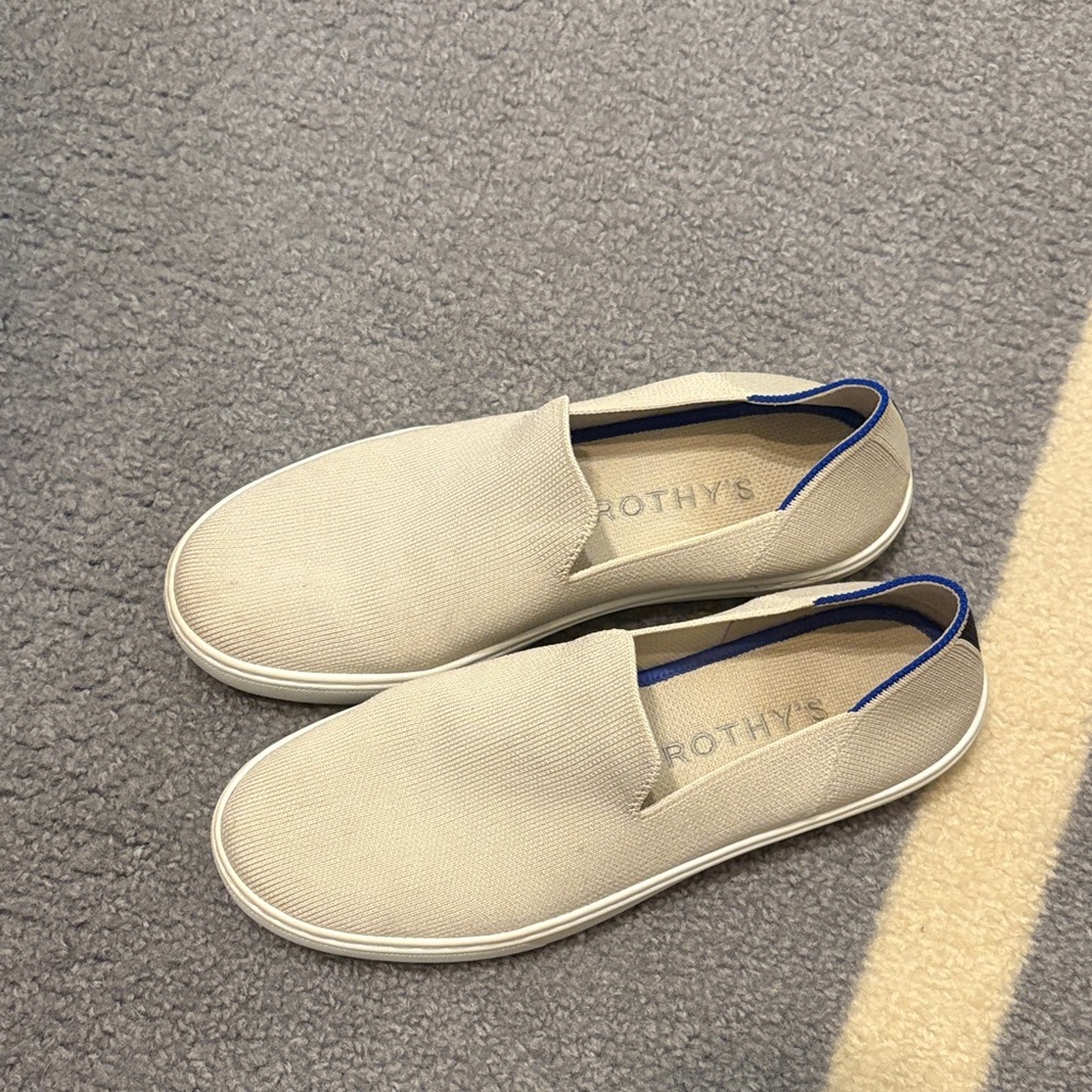 Rothy's Beige Slip-On Sneakers